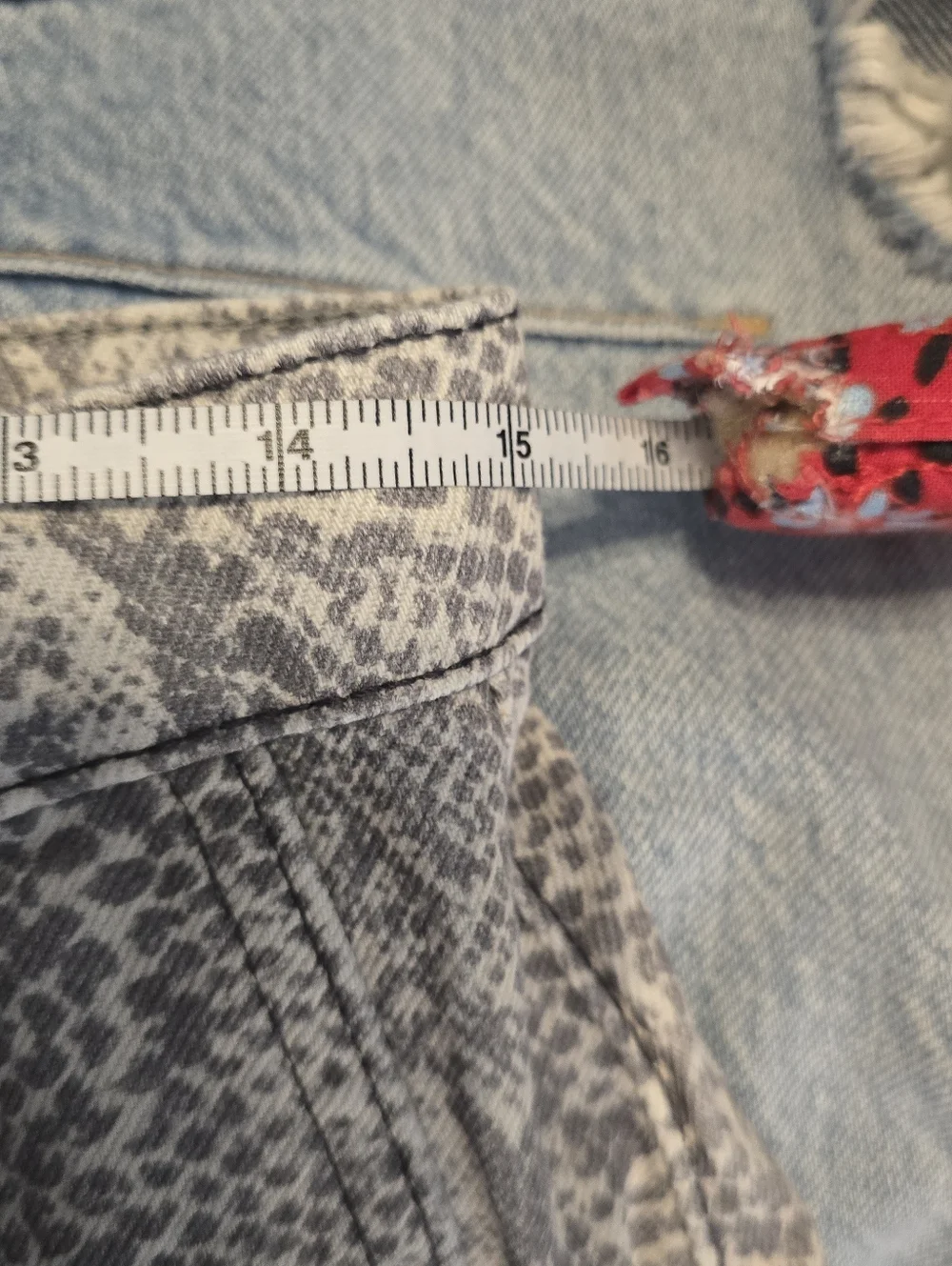 NWOT We The Free Good Luck Printed Barrel Jeans-Snake Combo
